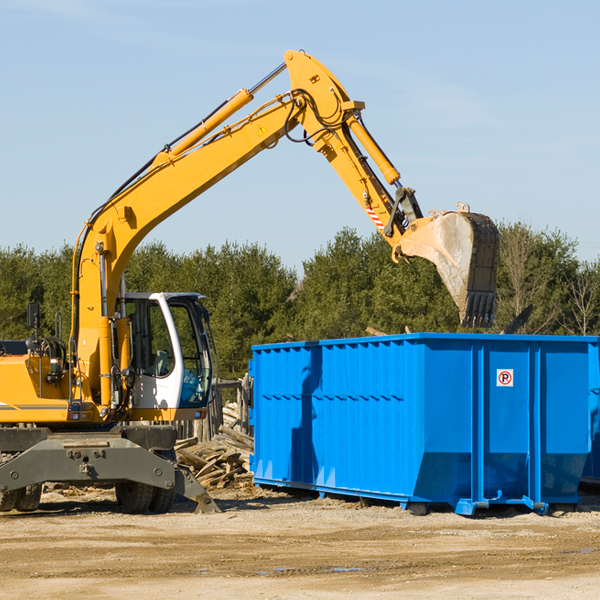 are there any restrictions on where a residential dumpster can be placed in Austell GA